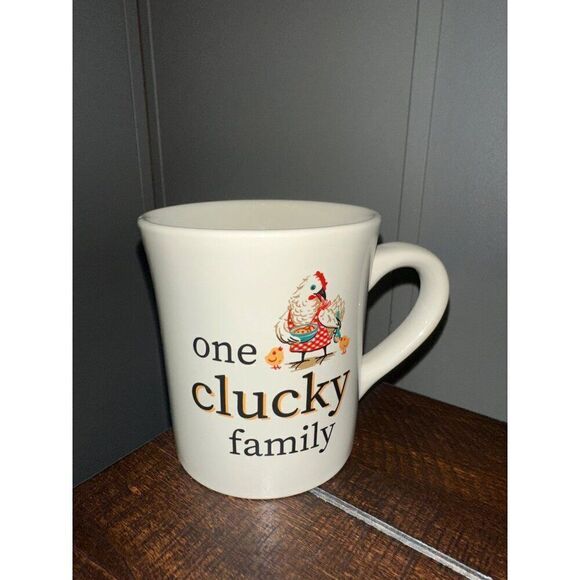 Open Road “One Clucky Family” Chicken Themed Double Sided Coffee / Tea Mug - Picture 2 of 10